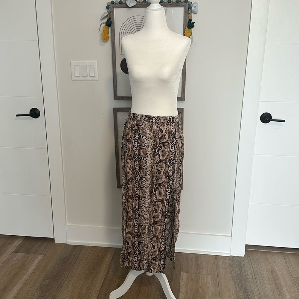 Wild Fable Snakeskin Print Maxi Skirt - Size M